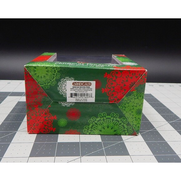 Sandicast White Bichon Frise Dog Christmas Ornament W/Holiday Stocking XSO01203 - Picture 10 of 10